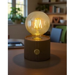 Nocna Lampka w Stylu Retro z Regulacją Wbudowany Akumulator