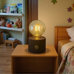 Nocna Lampka w Stylu Retro z Regulacją Wbudowany Akumulator