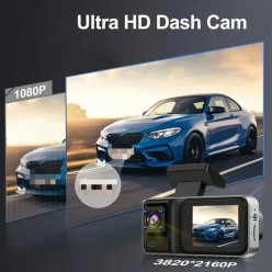 Wideo Rejestrator Samochodowy z Wyświetlaczem 3 Kamery Czujnik Wstrząsu