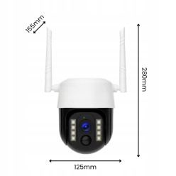 Zewnętrzna Kamera 360 na Kartę Sim GSM LTE 4G z Panelem Solarnym