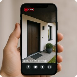 Zewnętrzna Kamera 360 na Kartę Sim GSM LTE 4G z Panelem Solarnym