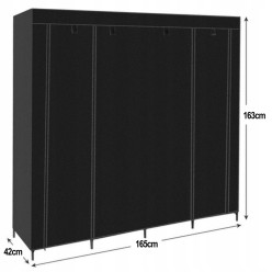 Szafa Tekstylna Składana Wolnostojąca Na Ubrania Duża Garderoba