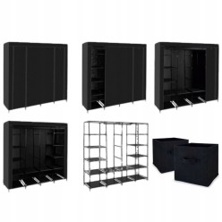 Szafa Tekstylna Składana Wolnostojąca Na Ubrania Duża Garderoba