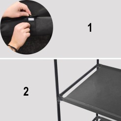 Szafa Tekstylna Składana Wolnostojąca Na Ubrania Duża Garderoba