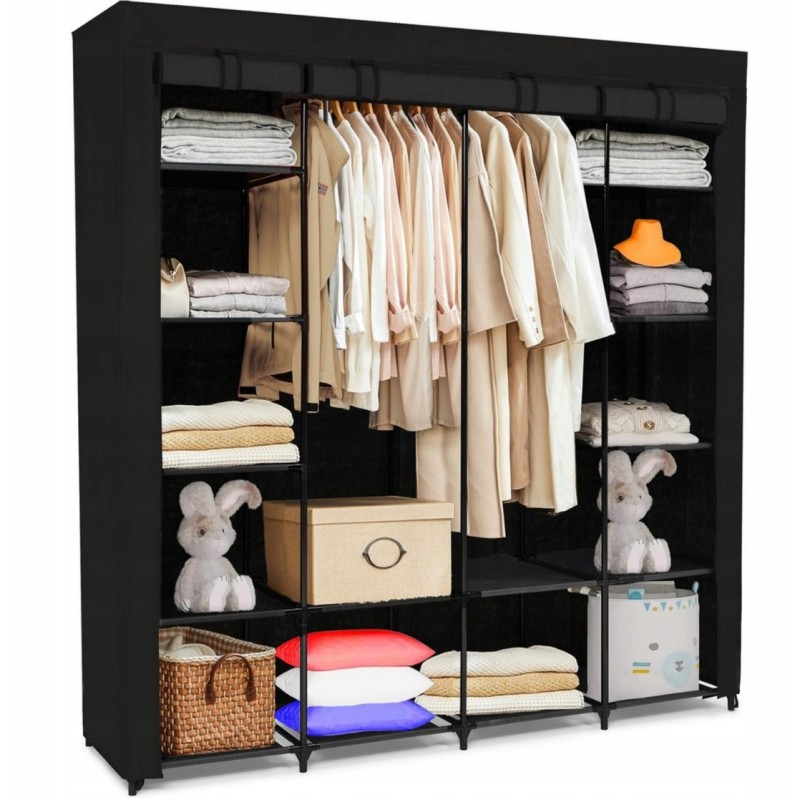 Szafa Tekstylna Składana Wolnostojąca Na Ubrania Duża Garderoba