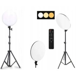 Zestaw Panelowa Lampa Studyjna i Statyw 80W z Pilotem