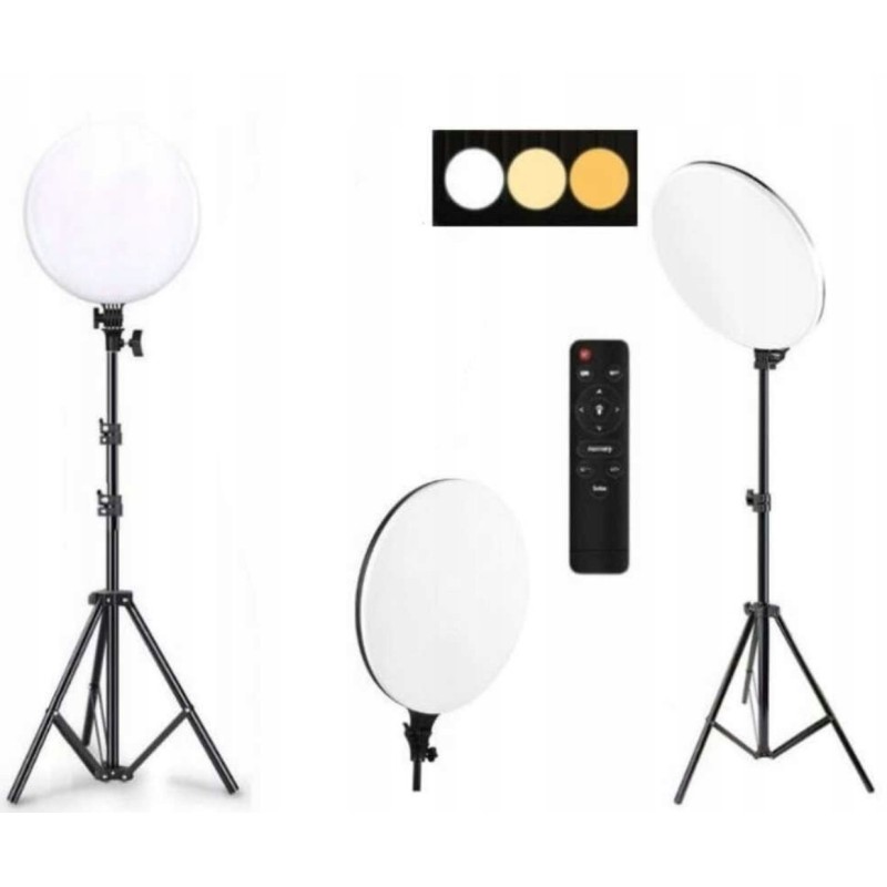 Zestaw Panelowa Lampa Studyjna i Statyw 80W z Pilotem