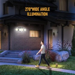 Lampa Solarna Zewnętrzny Kinkiet 192 LED COB Na Ścianę z Pilotem