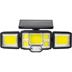 Lampa Solarna Zewnętrzny Kinkiet 192 LED COB Na Ścianę z Pilotem