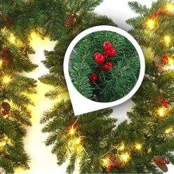 Świąteczna Girlanda Gęsta Łańcuch 300cm + Lampki LED