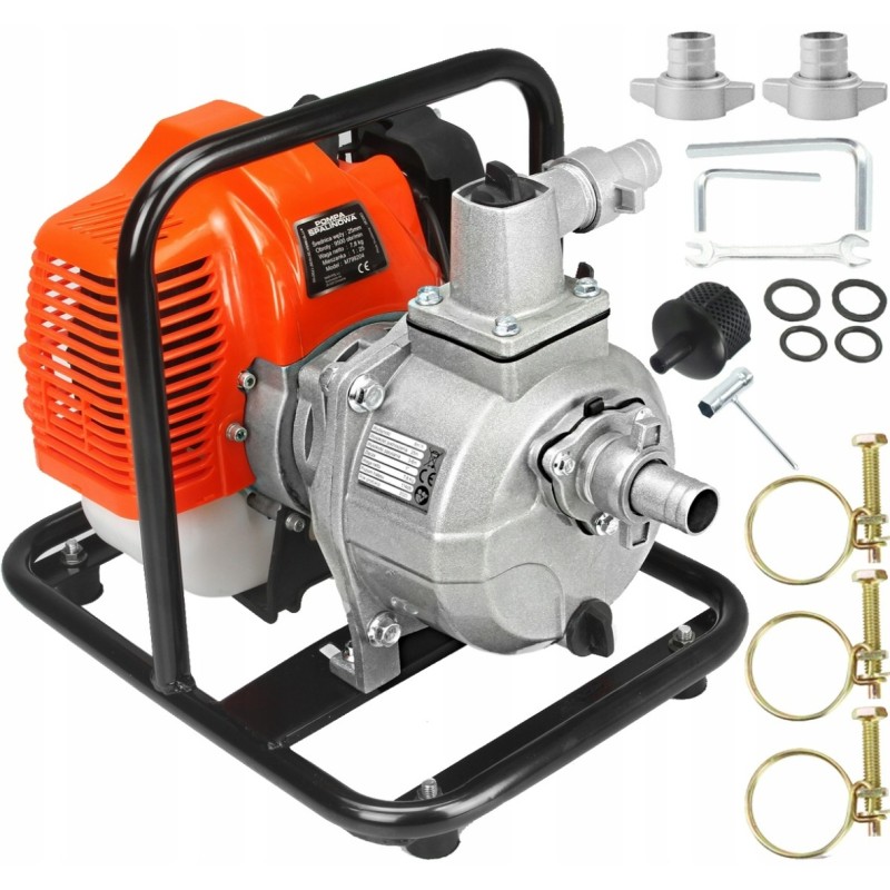 Pompa Spalinowa Do Wody Czystej i Brudnej Motopompa Ogrodowa 1450W