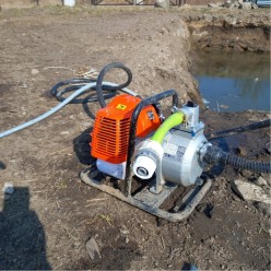 Pompa Spalinowa Do Wody Czystej i Brudnej Motopompa Ogrodowa 1450W