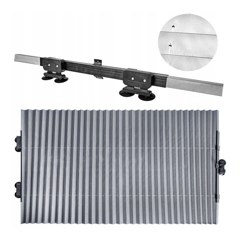 Roleta Przeciwsłoneczna Do Auta Harmonijka 65 cm x 150 cm z Przyssawkami