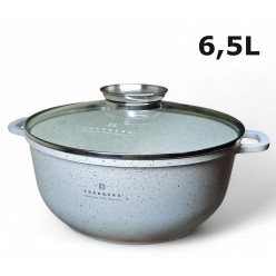 Zestaw Garnków 21 Elementów Marmurkowe Białe z Patelnie z Pokrywkami Akcesoria