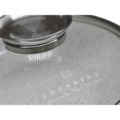 Zestaw Garnków 21 Elementów Marmurkowe Białe z Patelnie z Pokrywkami Akcesoria