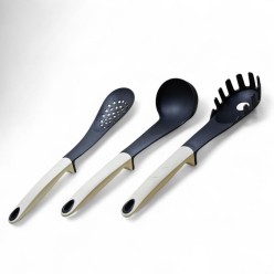 Zestaw Garnków 21 Elementów Marmurkowe Białe z Patelnie z Pokrywkami Akcesoria