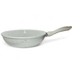 Zestaw Garnków 21 Elementów Marmurkowe Białe z Patelnie z Pokrywkami Akcesoria