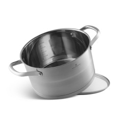 Zestaw Garnków Edenberg Stalowe z Pokrywkami 12 Elementów Jakość Premium