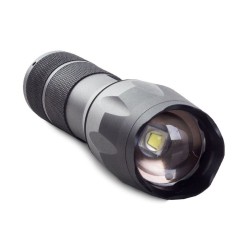 Taktyczna Latarka z ZOOM oraz Lampą Ostrzegawczą Sygnalizacyjną LED CREE