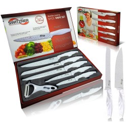 Kuchenne Noże Zestaw 6 Elementowy + Obieraczka SWITZNER