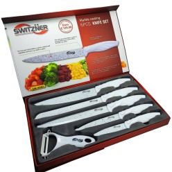 Kuchenne Noże Zestaw 6 Elementowy + Obieraczka SWITZNER