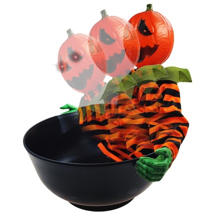 Ruszająca Się Misa Dynia Na Halloween Czujnik Ruchu Miska