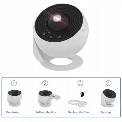 Projektor Rzutnik Nocna Lampka Planet Gwiazd Galaktyk 12 Slajdów