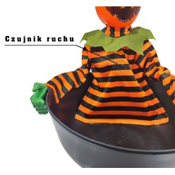 Ruszająca Się Misa Dynia Na Halloween Czujnik Ruchu Miska