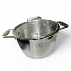 Zestaw Garnków Szlachetnych Stal Nierdzewna 16 Elementów Premium