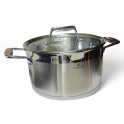 Zestaw Garnków Szlachetnych Stal Nierdzewna 16 Elementów Premium