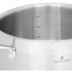 Zestaw Garnków Szlachetnych Stal Nierdzewna 16 Elementów Premium