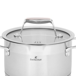 Zestaw Garnków Szlachetnych Stal Nierdzewna 16 Elementów Premium