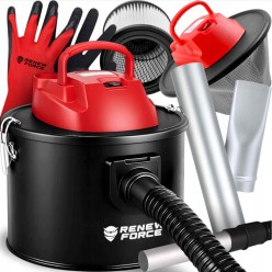 Zestaw 2w1 Odkurzacz Dmuchawa Do Kominka Bezworkowy 800W Rękawice Ochronne 10szt