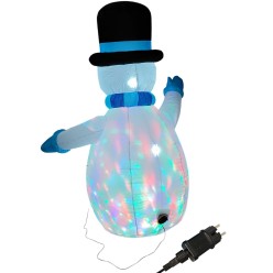 Dmuchany Bałwan LED Podświetlany Dekoracja Świąteczna 180 cm