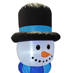 Dmuchany Bałwan LED Podświetlany Dekoracja Świąteczna 180 cm