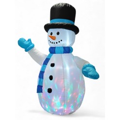 Dmuchany Bałwan LED Podświetlany Dekoracja Świąteczna 180 cm