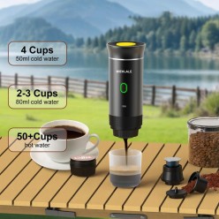 Przenośny Automatyczny Ekspres Do Kawy 3w1 Na kapsułki i Kawę Mieloną