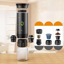 Przenośny Automatyczny Ekspres Do Kawy 3w1 Na kapsułki i Kawę Mieloną