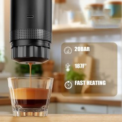 Przenośny Automatyczny Ekspres Do Kawy 3w1 Na kapsułki i Kawę Mieloną