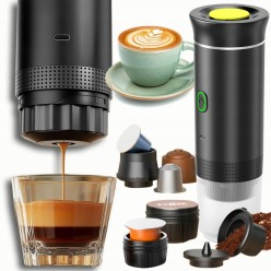Przenośny Automatyczny Ekspres Do Kawy 3w1 Na kapsułki i Kawę Mieloną 20 Bar