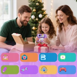 Aparat Natychmiastowy Dla Dzieci Zestaw z Rolkami i Mazakami