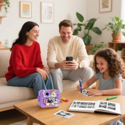 Aparat Natychmiastowy Dla Dzieci Zestaw z Rolkami i Mazakami