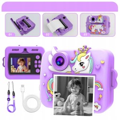 Aparat Natychmiastowy Dla Dzieci Zestaw z Rolkami i Mazakami