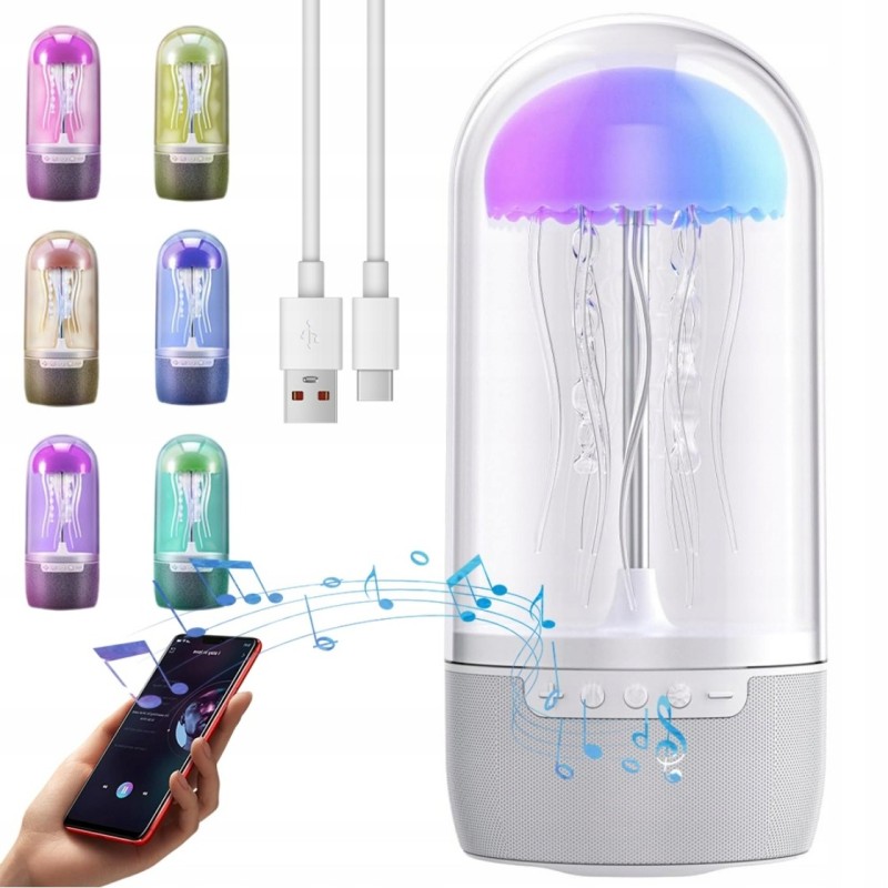 Głośnik Bluetooth z Lampką Pływająca Meduza