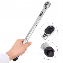 Klucz Dynamometryczny 3/8 7-112nm 370mm z Blokadą Dwukierunkowy z Etui