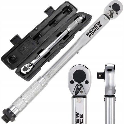 Klucz Dynamometryczny 3/8 7-112nm 370mm z Blokadą Dwukierunkowy z Etui