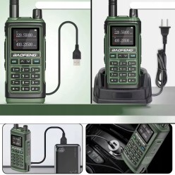 Walkie Talkie Radiotelefon Krótkofalówka Baofeng UV-17E PMR VHF UHF USB-C