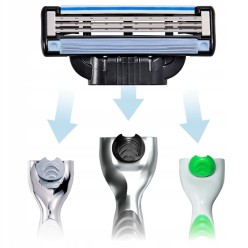 Gillette Mach3 Wkłady Nożyki Ostrza 8 SZT - Nowa Edycja