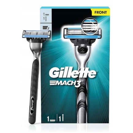 MASZYNKA DO GOLENIA GILLETTE MACH3 RĄCZKA + OSTRZE