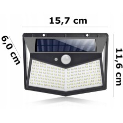 MOCNA LAMPA SOLARNA NAŚCIENNA LATARNIA LED COB 212